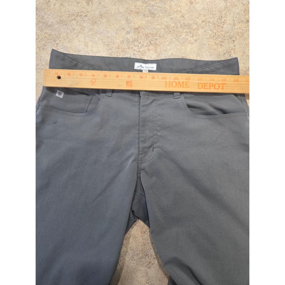 Peter Millar Crown Sport Men's Gray 5-Pocket Performance Golf Pants 32x34 EUC - Picture 10 of 16